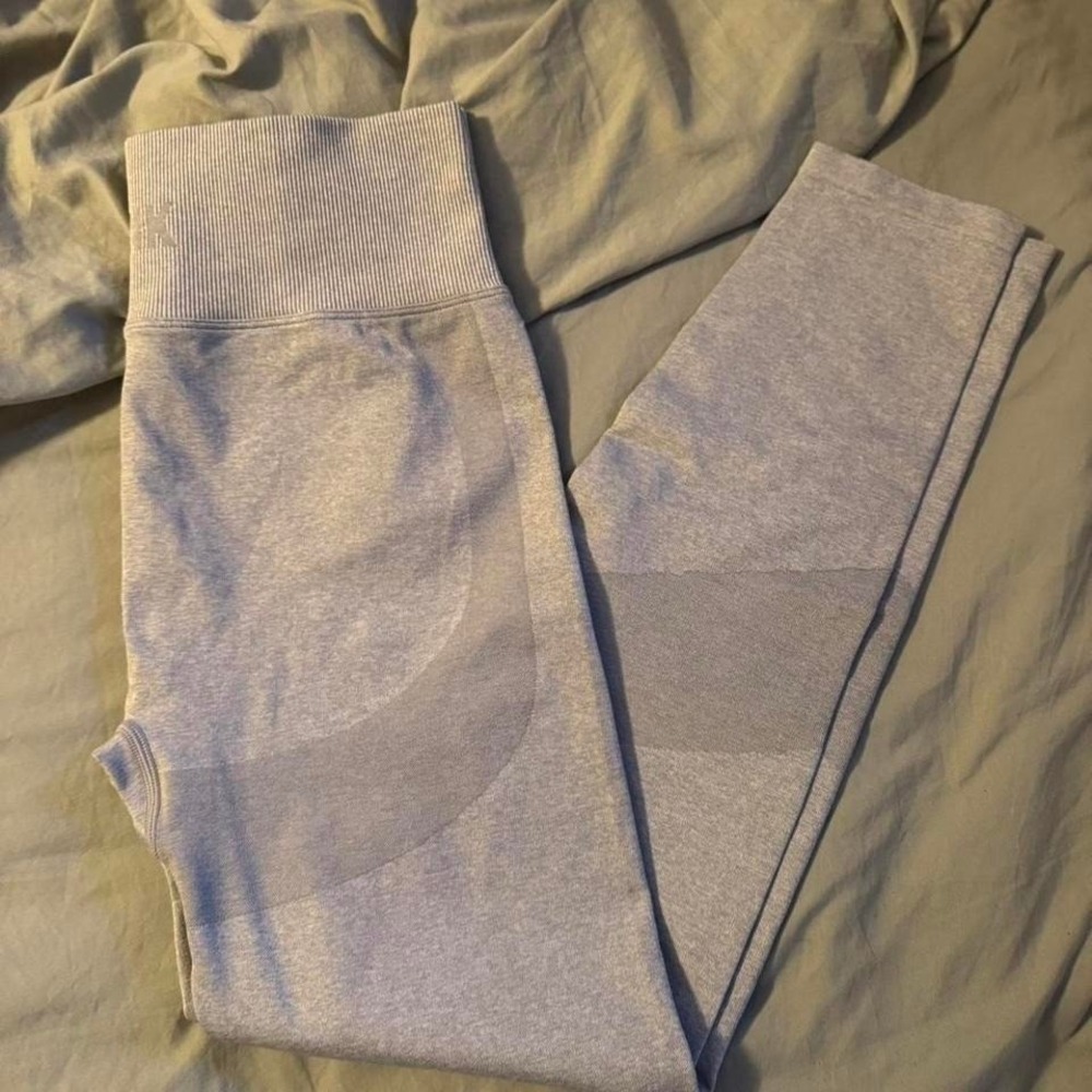 Victoria's Secret PINK Active Seamless High Waisted Contour Leggings Grey Marl M